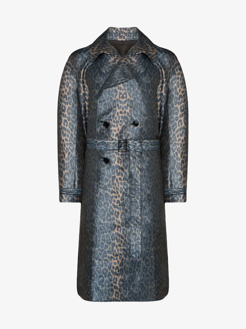 Leopard Print Trench Coat