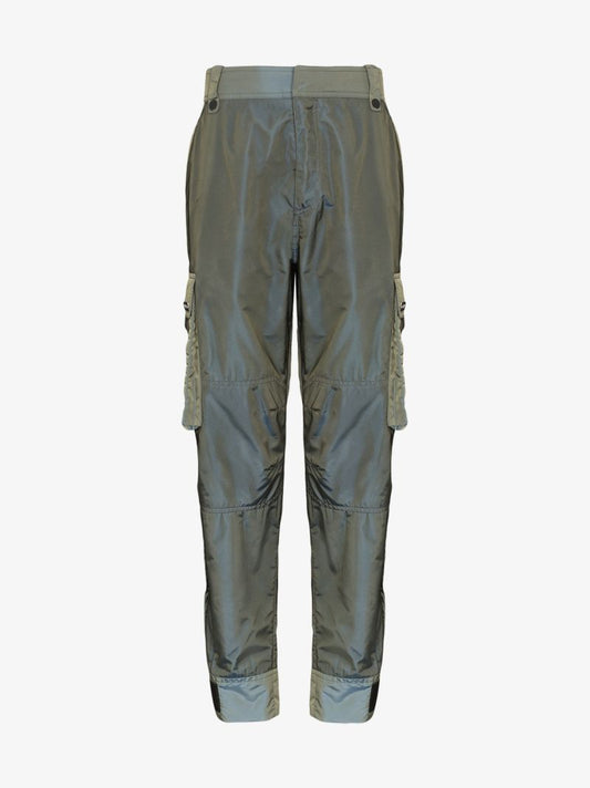Pocket Detail Sheen Cargo Trousers