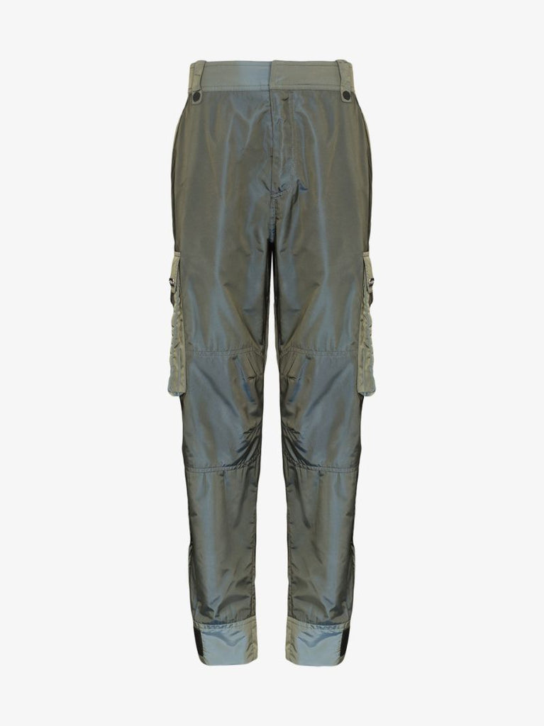 Pocket Detail Sheen Cargo Trousers