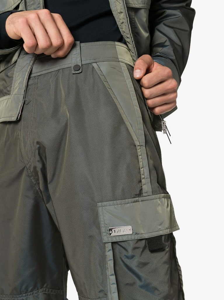 Pocket Detail Sheen Cargo Trousers