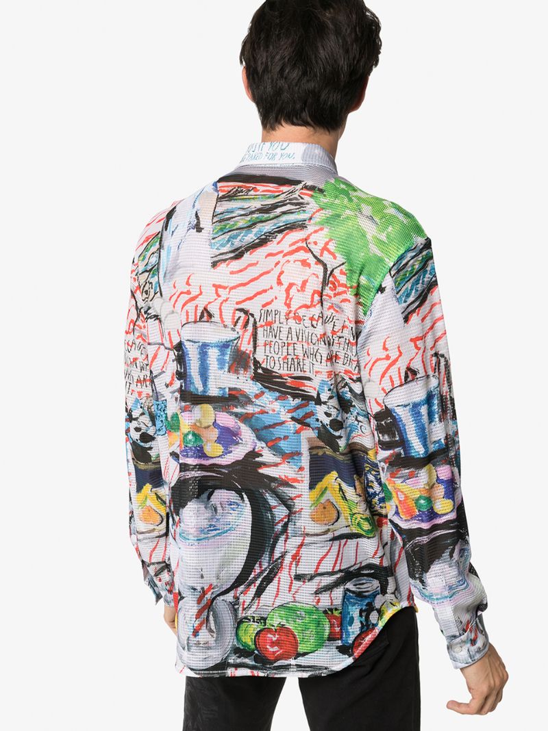 X Raymond Pettibon Graphic Print Shirt
