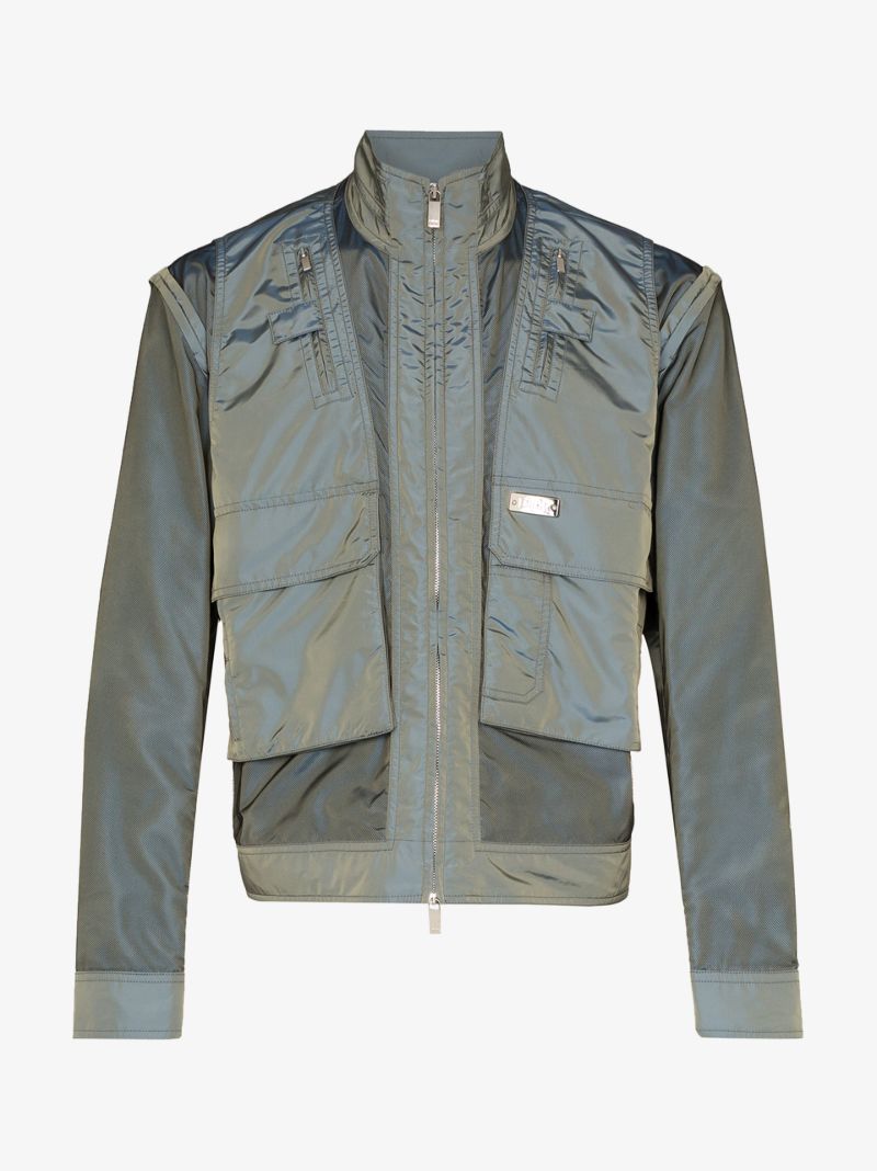 Pocket Detail Sheen Jacket