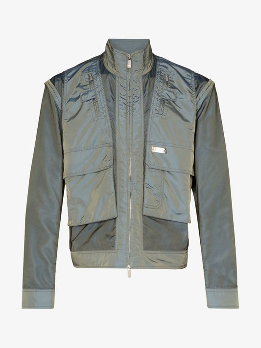 Pocket Detail Sheen Jacket