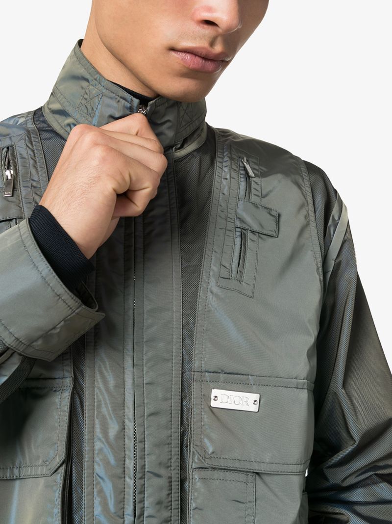 Pocket Detail Sheen Jacket
