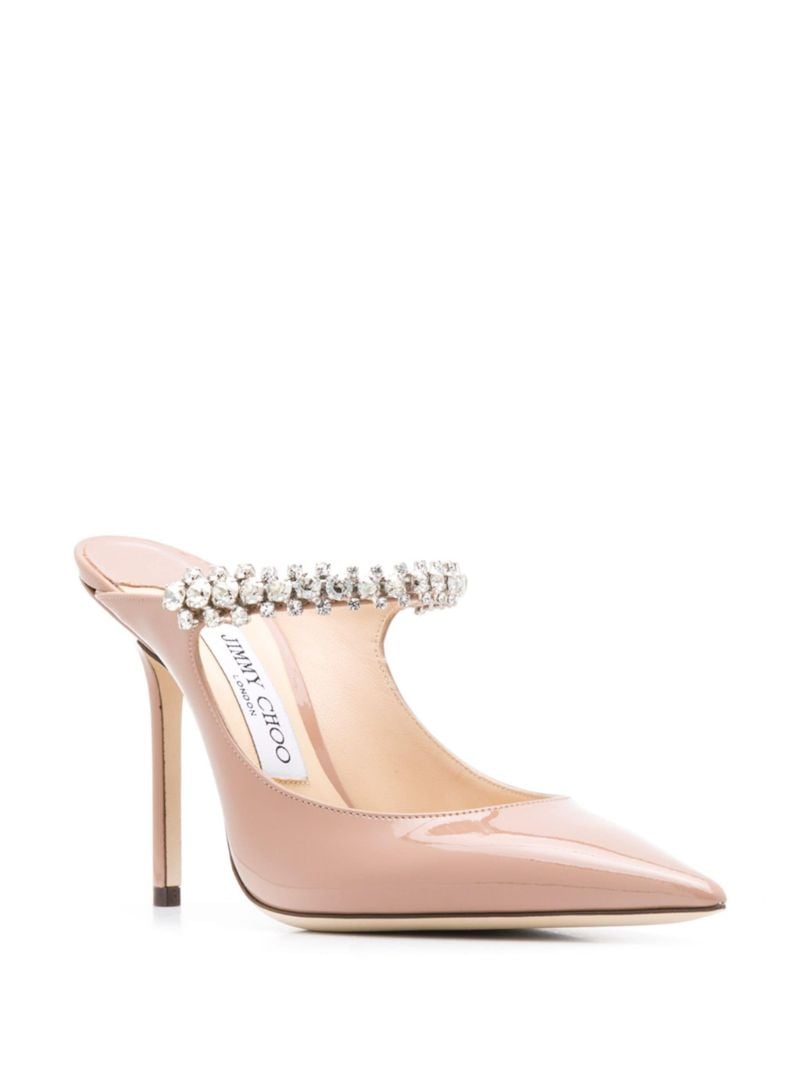 Pink Bing 100 Leather Mules