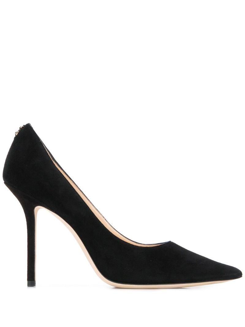 Black Love 100 Suede Pumps