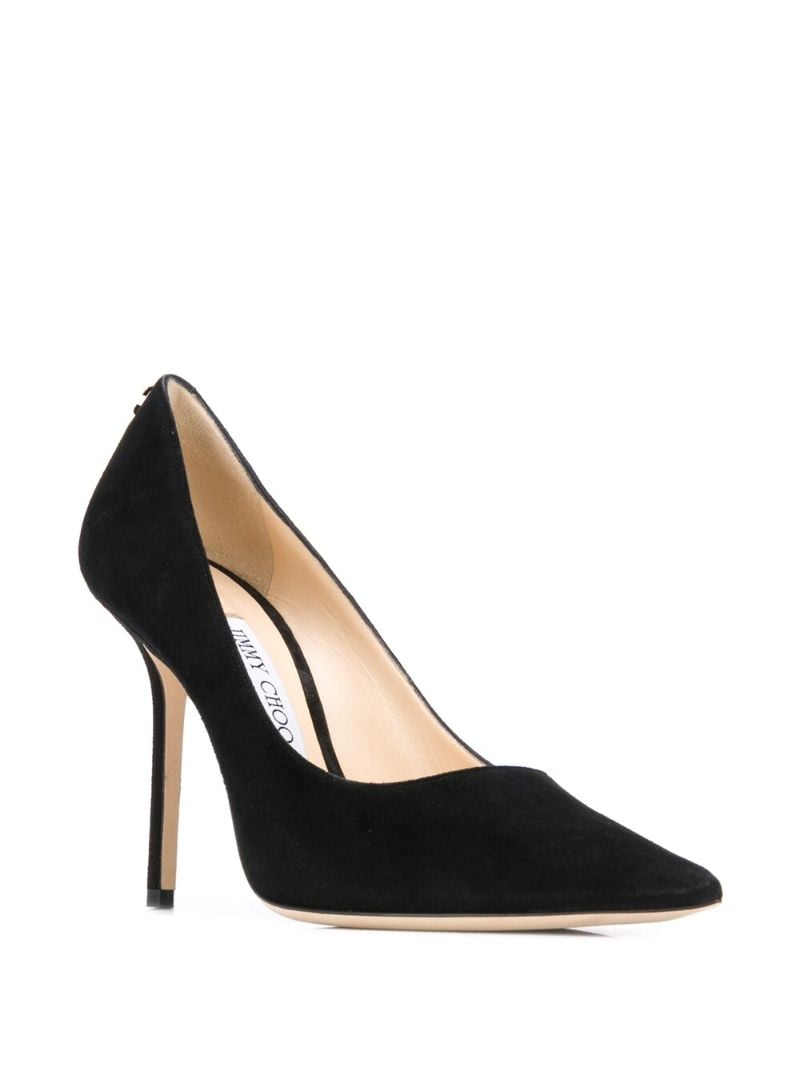 Black Love 100 Suede Pumps