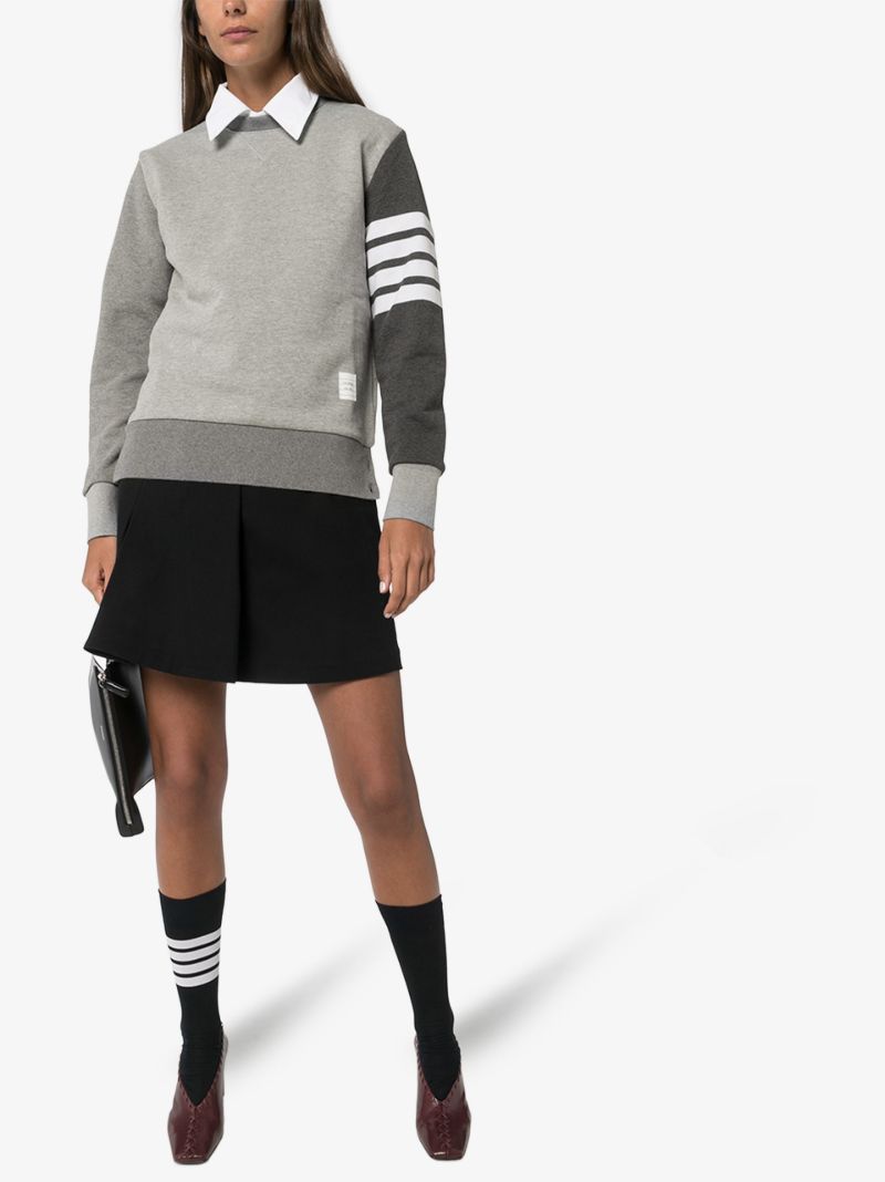 4-bar Loopback Crew Neck Sweatshirt