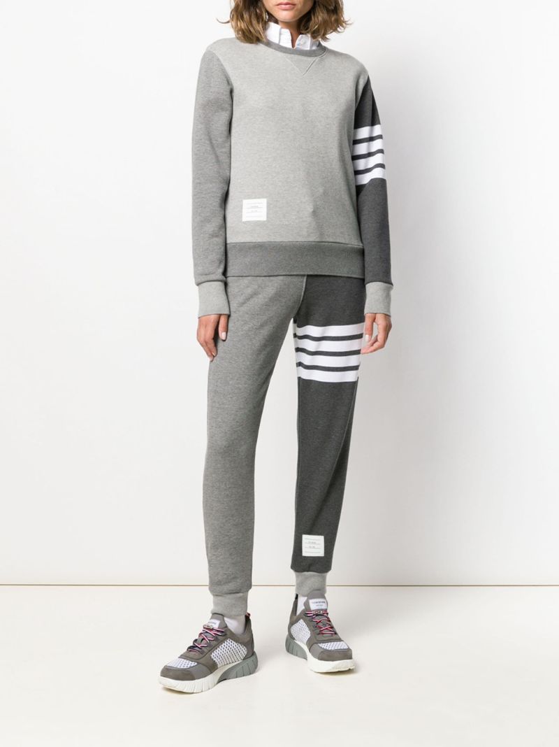 Fun-mix 4-bar Cotton Track Pants