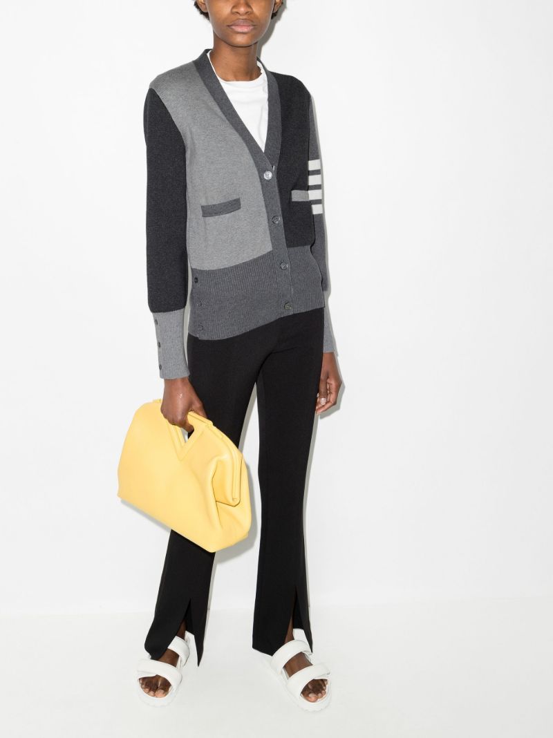 Funmix 4-bar V-neck Cardigan