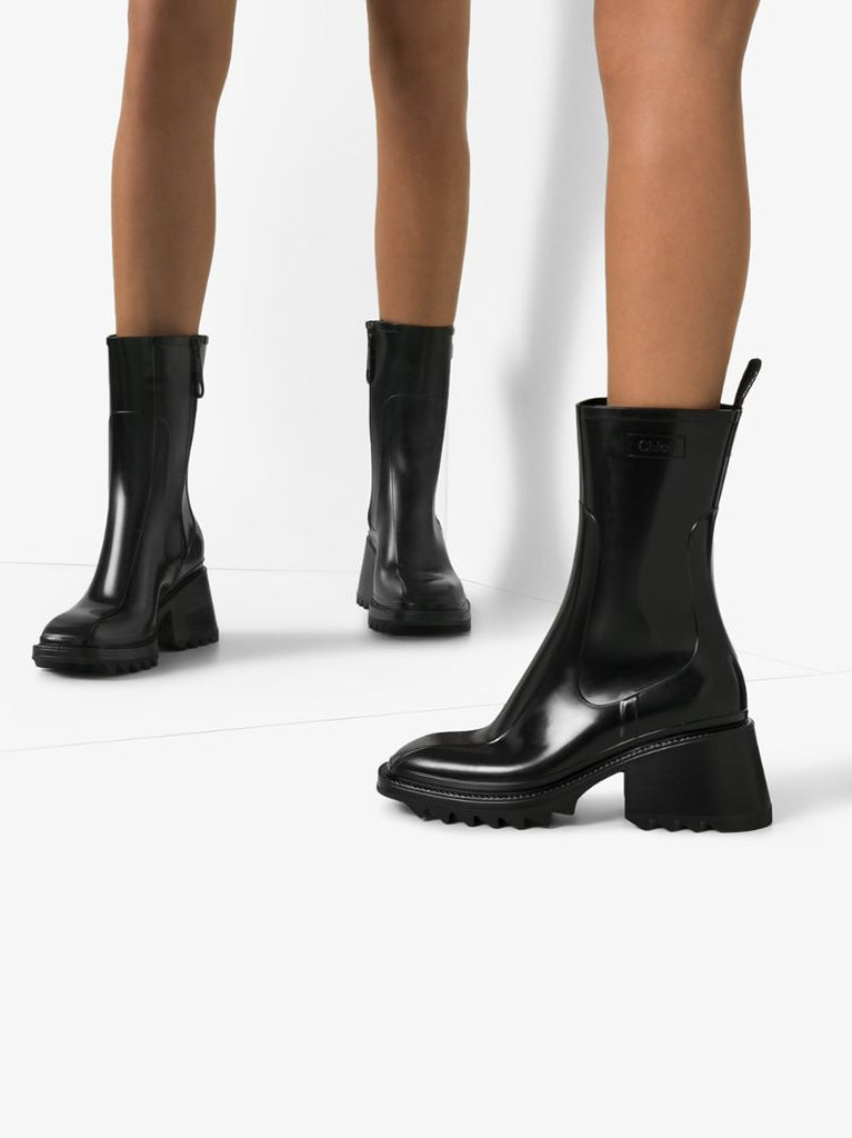 Black Betty 50 Rubber Rain Boots