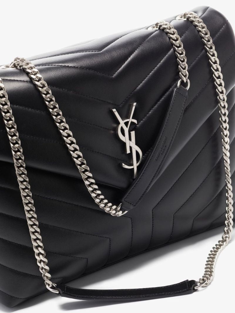 Black Loulou Medium Quilted Leather Shoulder Bag