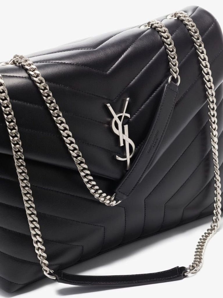 Black Loulou Medium Quilted Leather Shoulder Bag