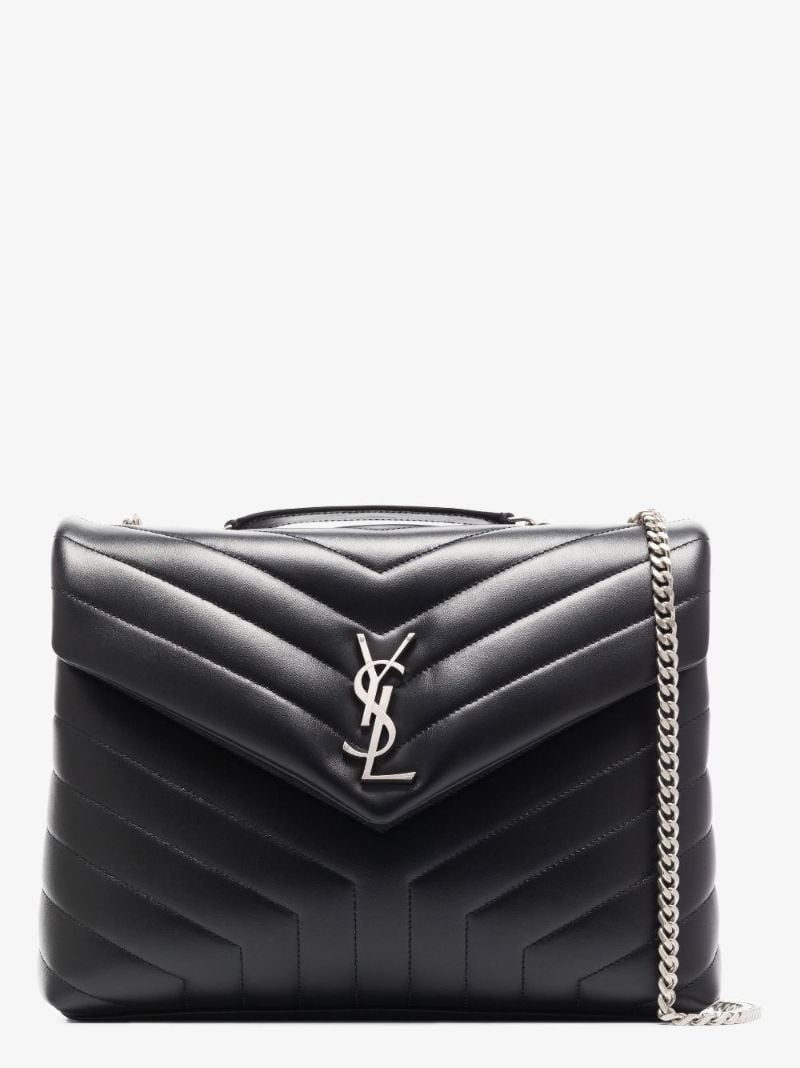 Black Loulou Medium Quilted Leather Shoulder Bag