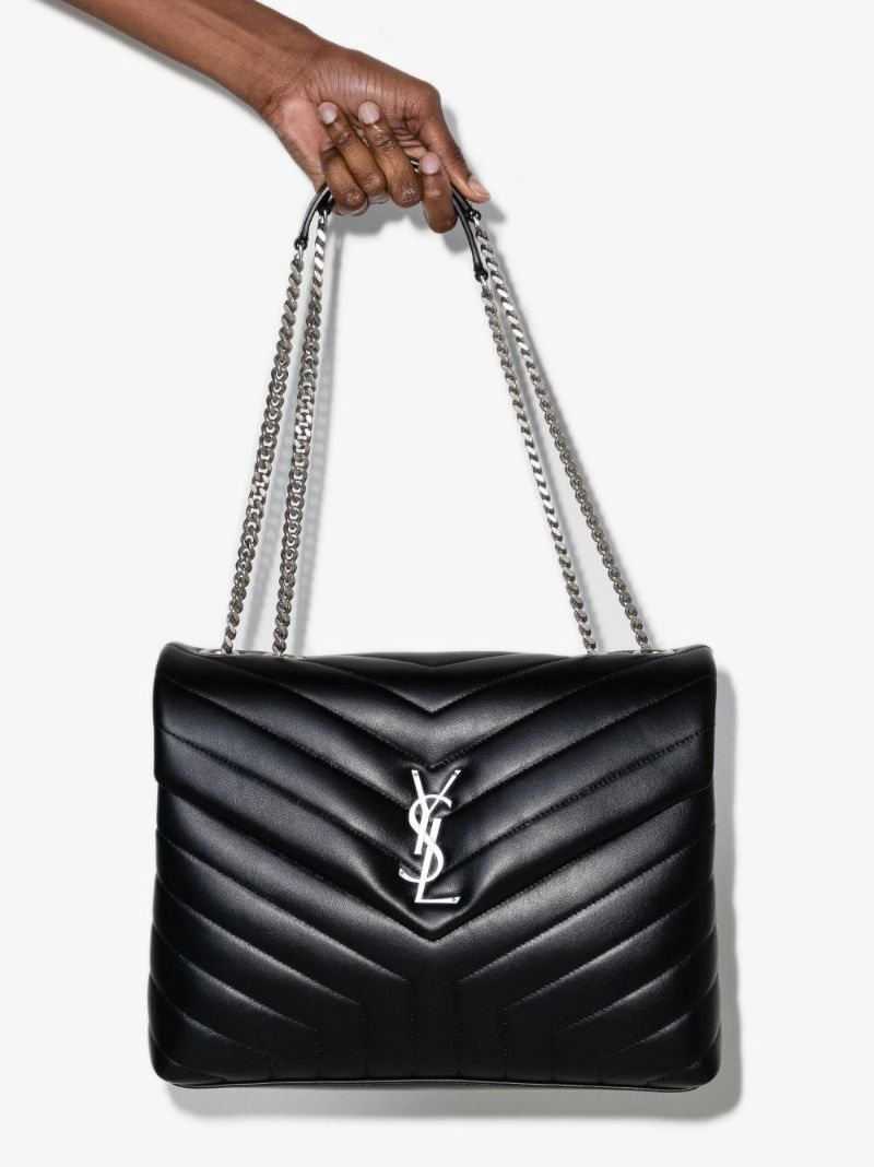 Black Loulou Medium Quilted Leather Shoulder Bag