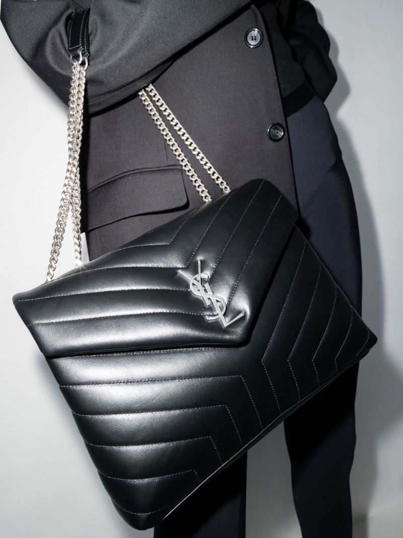 Black Loulou Medium Quilted Leather Shoulder Bag