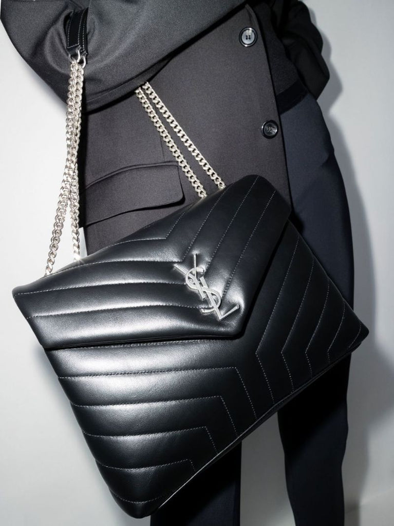 Black Loulou Medium Quilted Leather Shoulder Bag