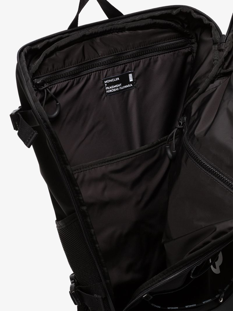 Black 7 Moncler Fragment Logo Backpack