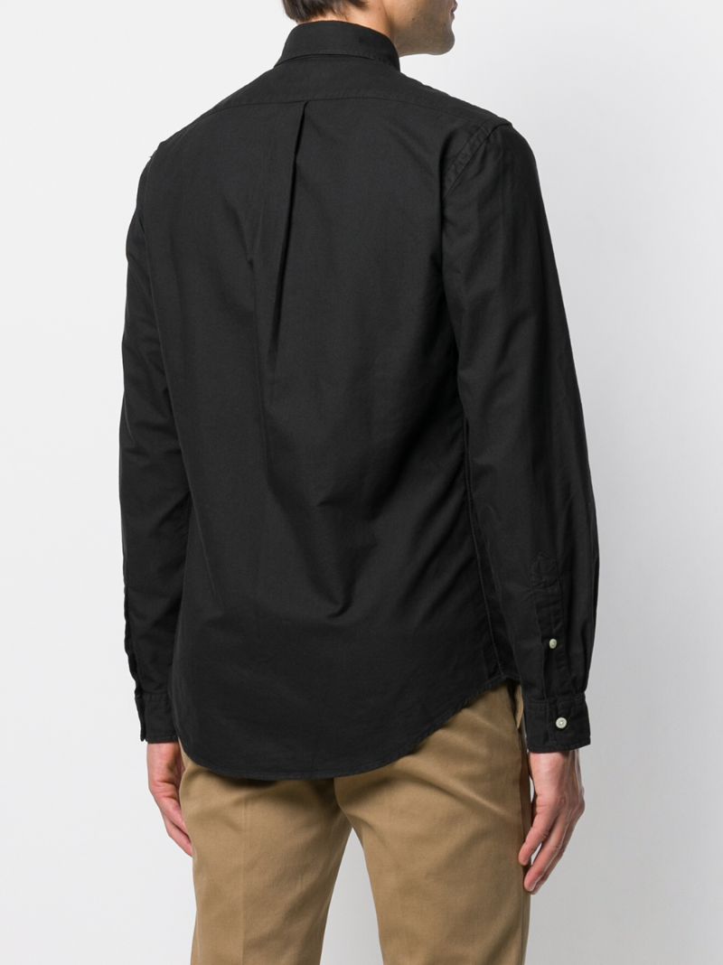 Black Polo Pony Embroidery Shirt