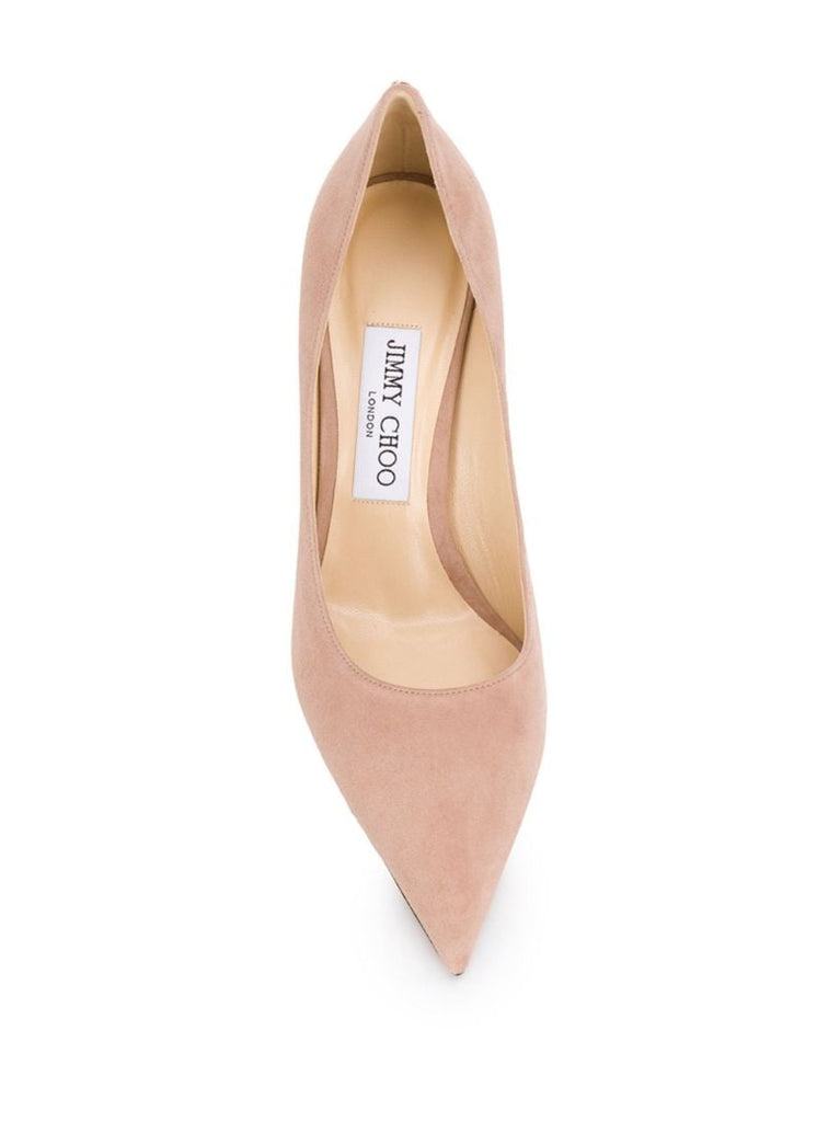 Pink Love 85 Suede Pumps