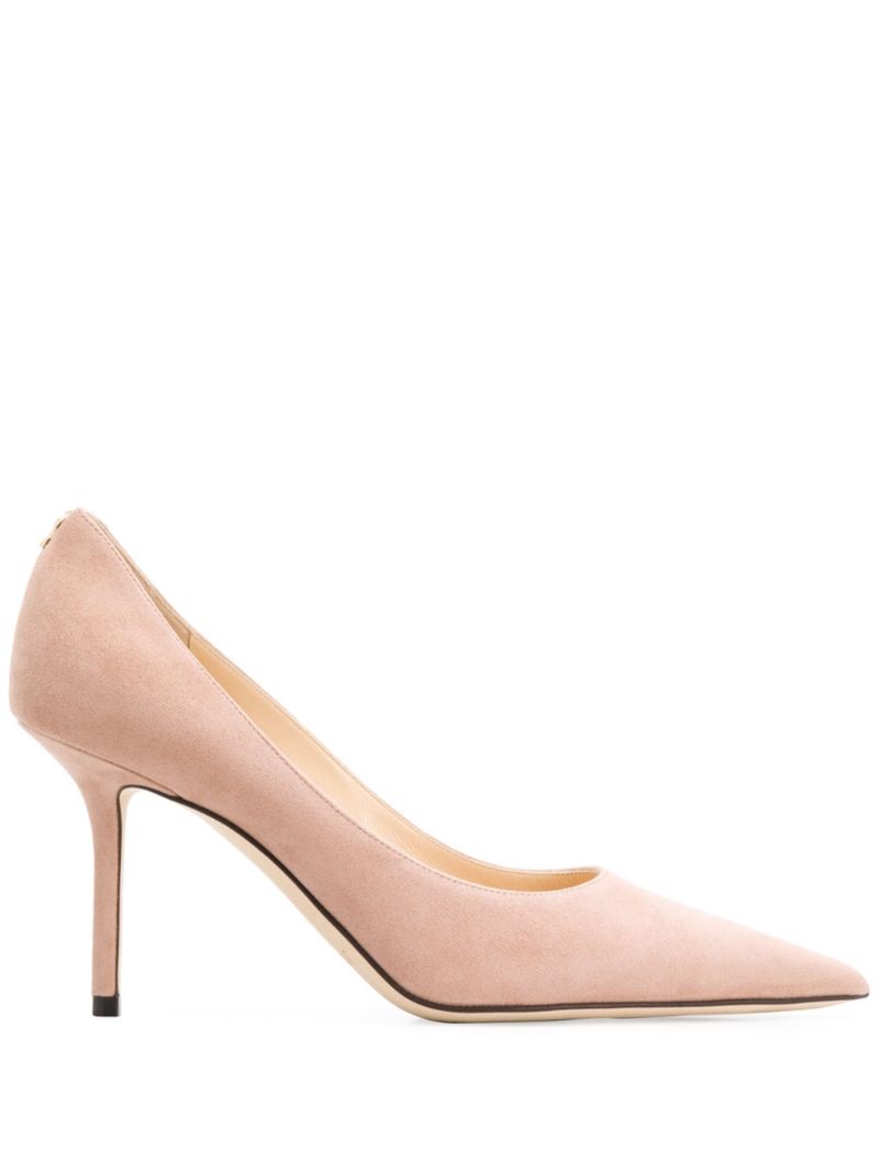 Pink Love 85 Suede Pumps