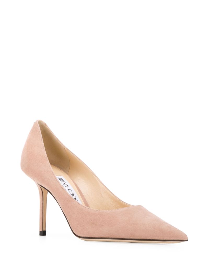 Pink Love 85 Suede Pumps