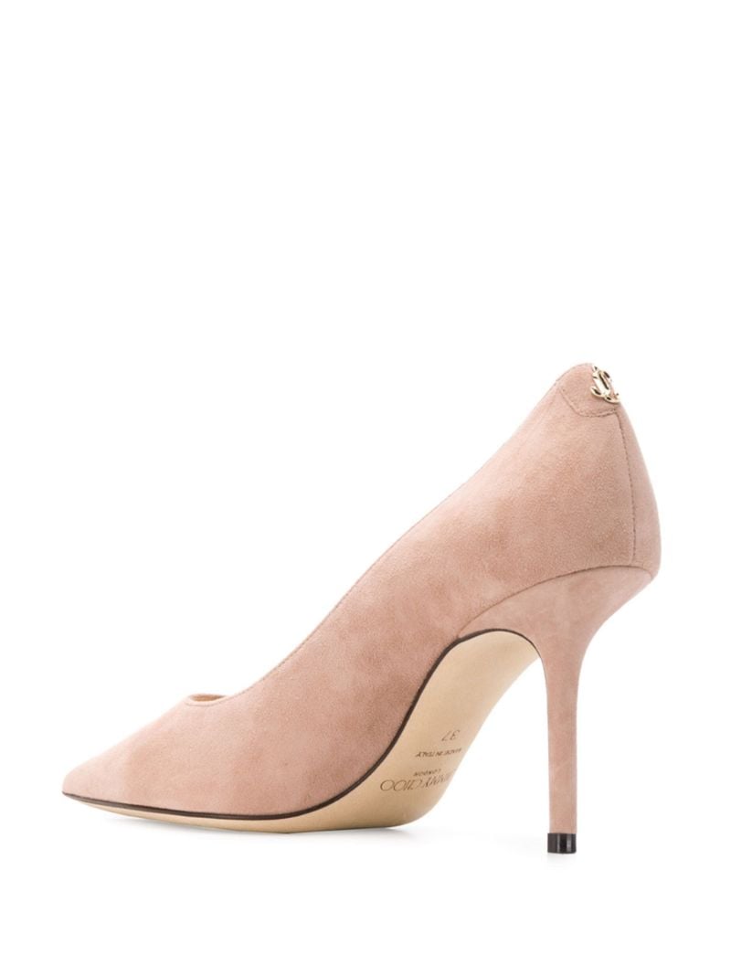 Pink Love 85 Suede Pumps