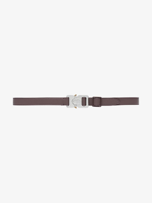 Grey Matthew Buckled Leather Belt