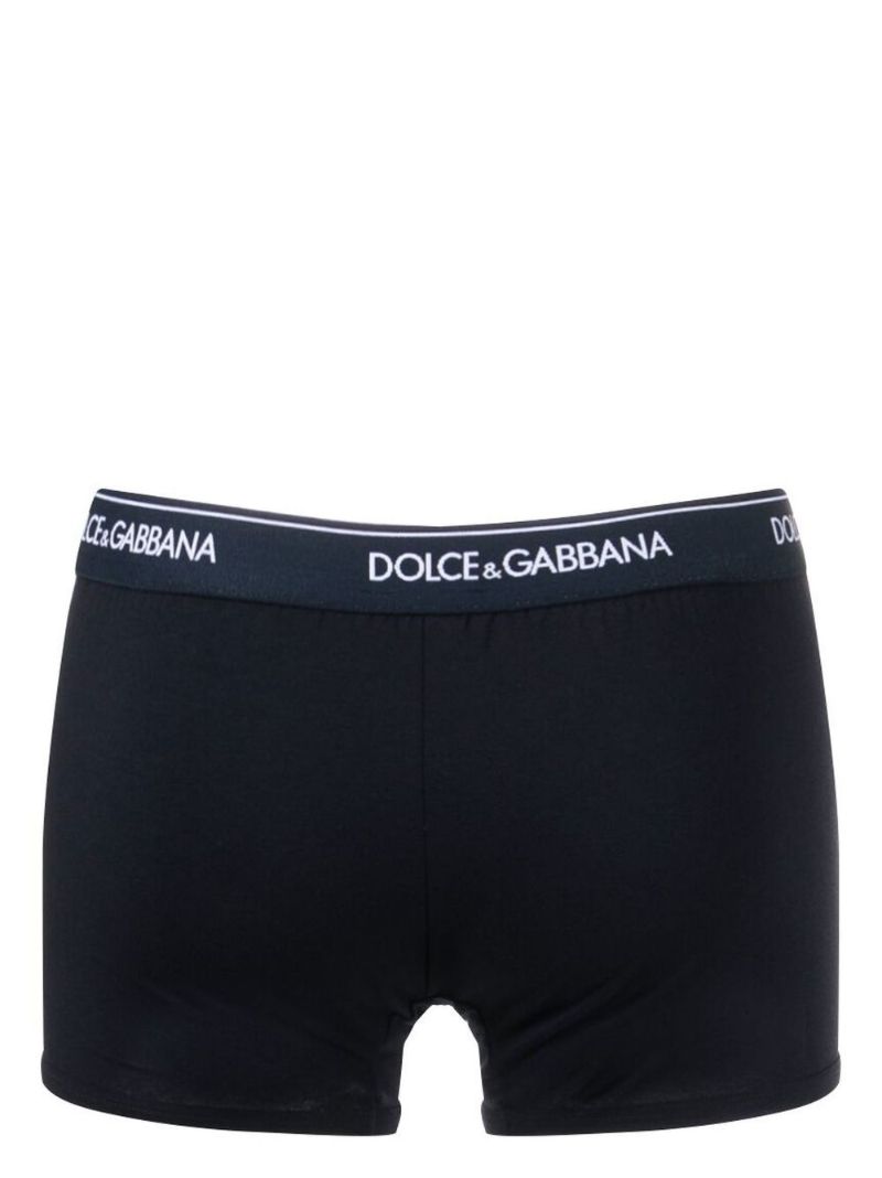Blue Logo Cotton Boxer Brief Set