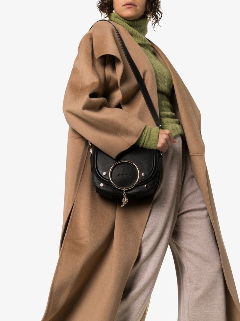 Black Small Ring Cross Body Bag