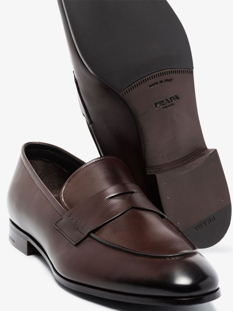 Brown Classic Leather Loafers
