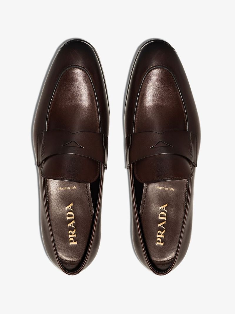 Brown Classic Leather Loafers