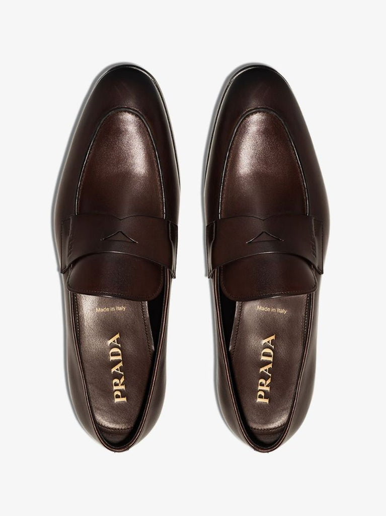 Brown Classic Leather Loafers