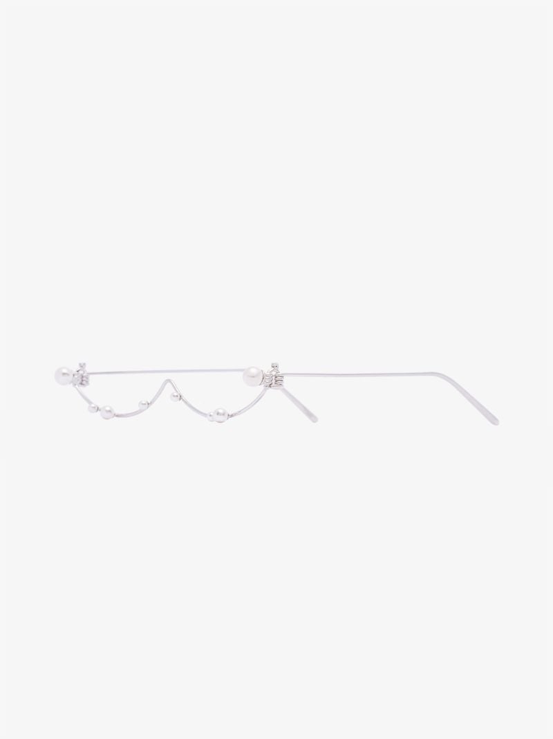 Silver Tone Electronic Girl Jewellery Glasses