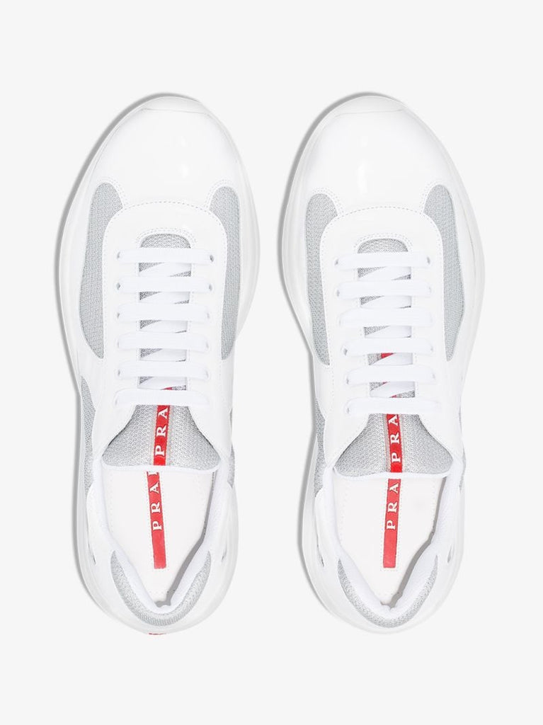 White America's Cup Leather Sneakers