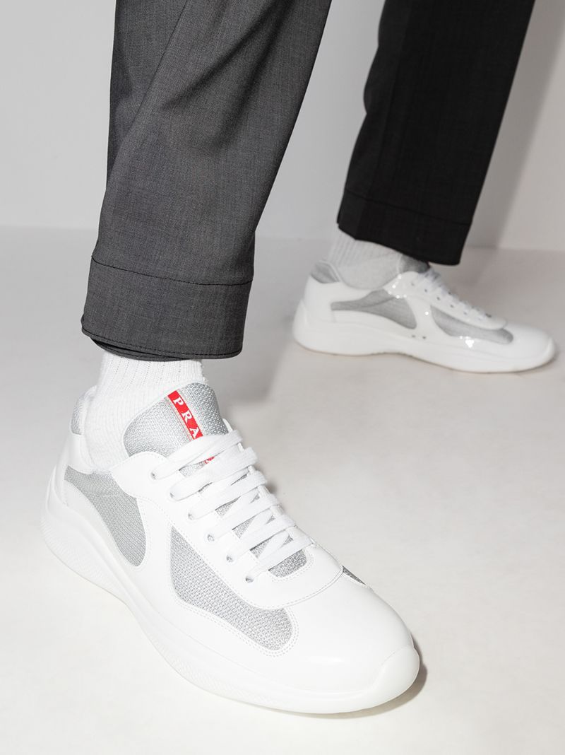 White America's Cup Leather Sneakers