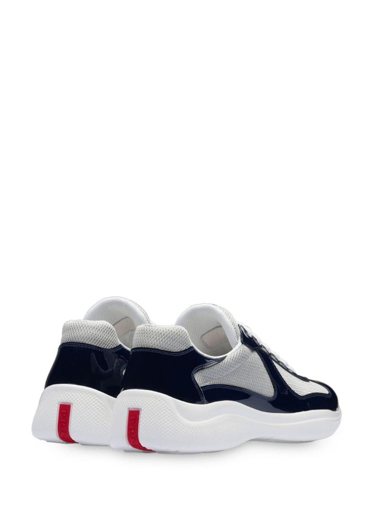 Blue and Grey America's Cup Leather Sneakers