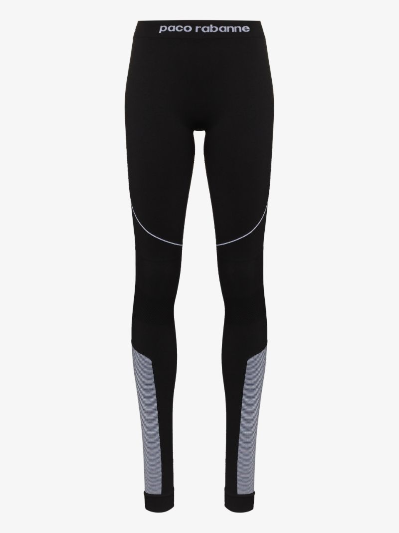 Logo Detail Panelled Sports Leggings