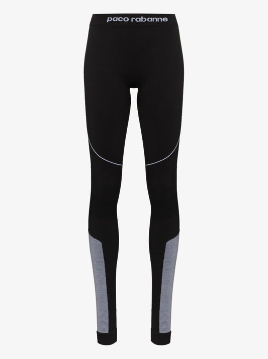 Logo Detail Panelled Sports Leggings