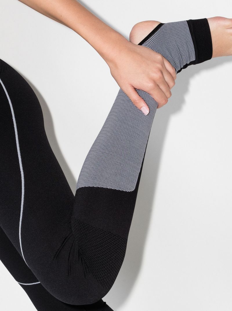 Logo Detail Panelled Sports Leggings