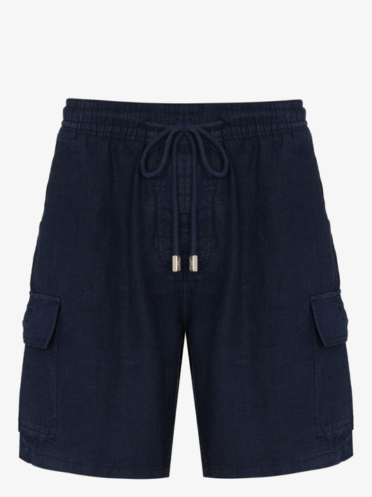 Baie Linen Cargo Shorts
