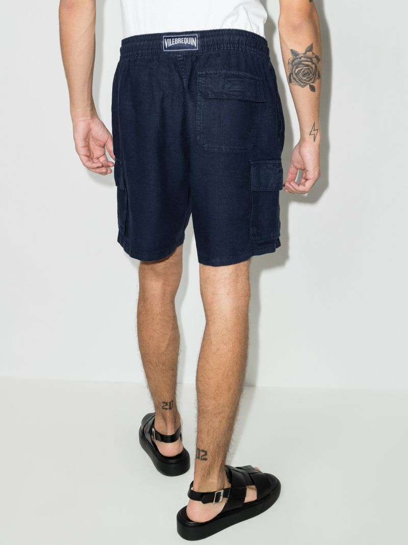 Baie Linen Cargo Shorts