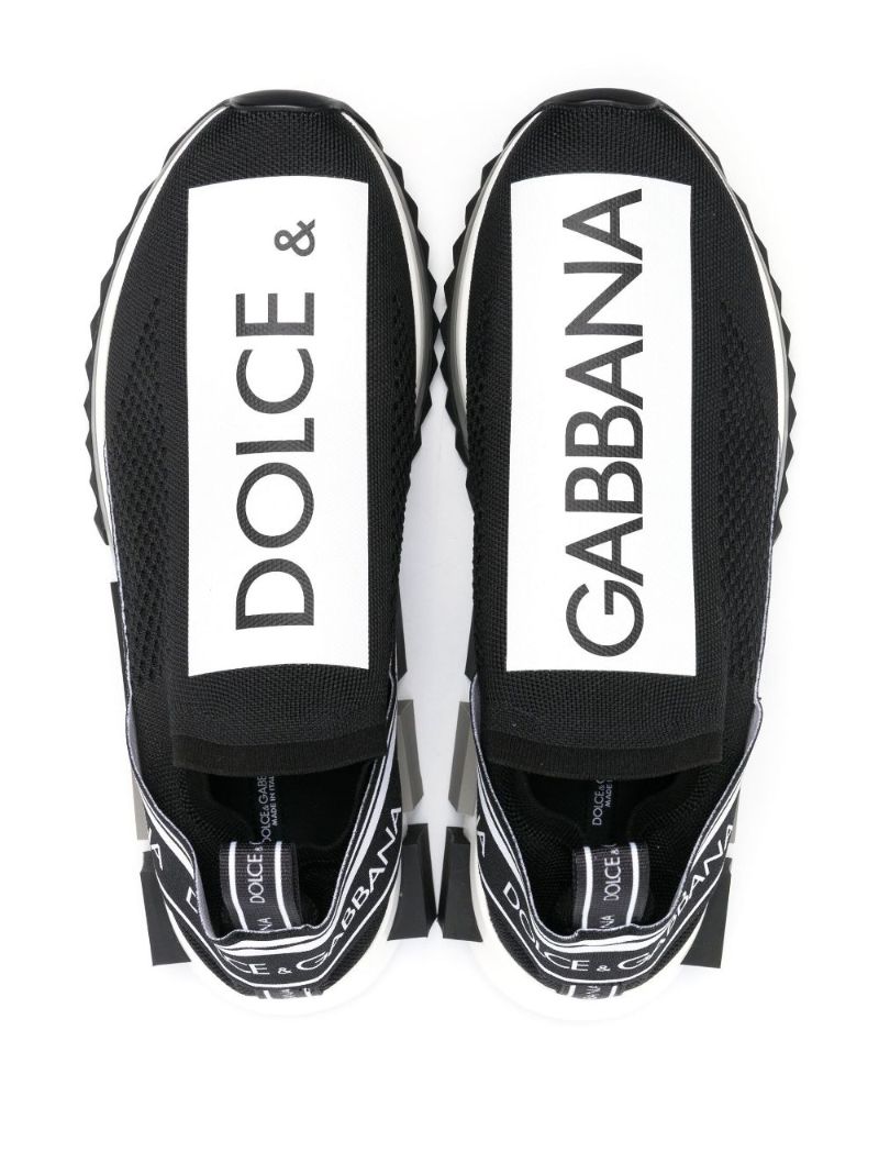Black Sorrento Logo Sneakers