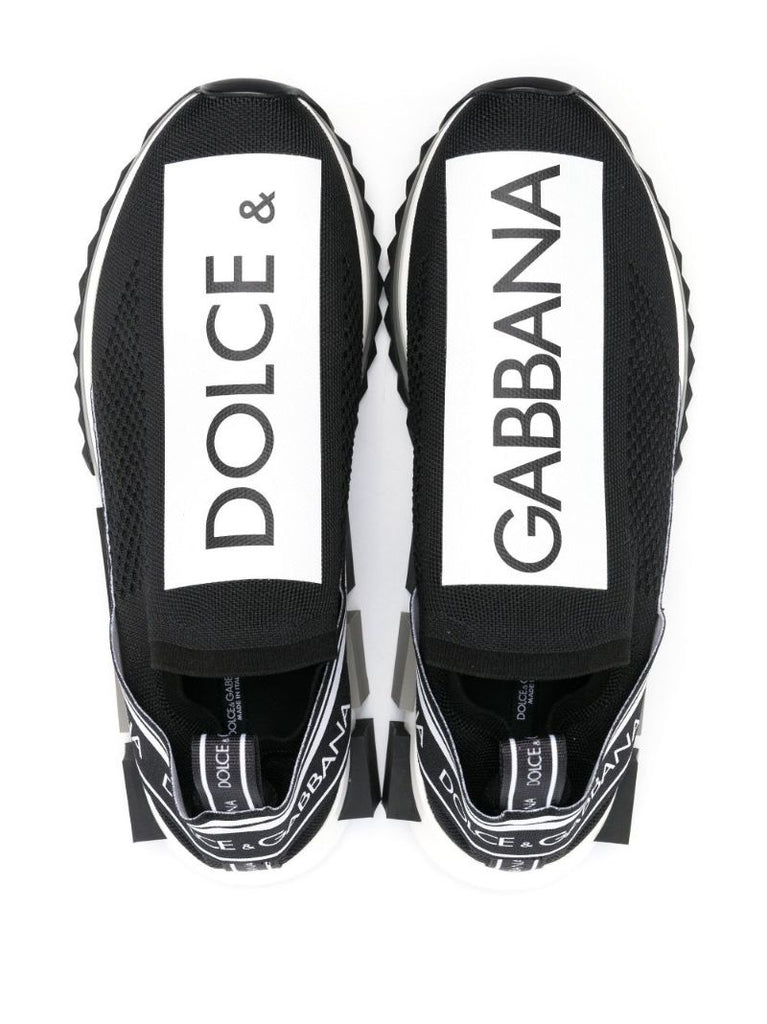 Black Sorrento Logo Sneakers