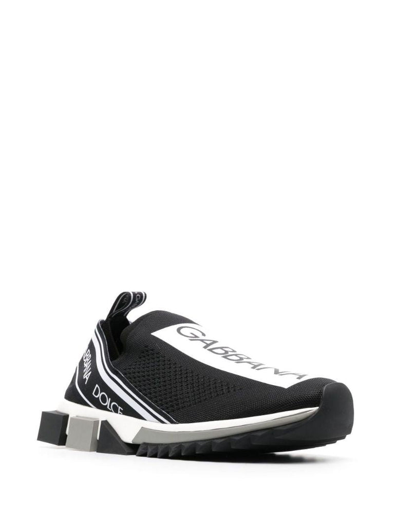 Black Sorrento Logo Sneakers