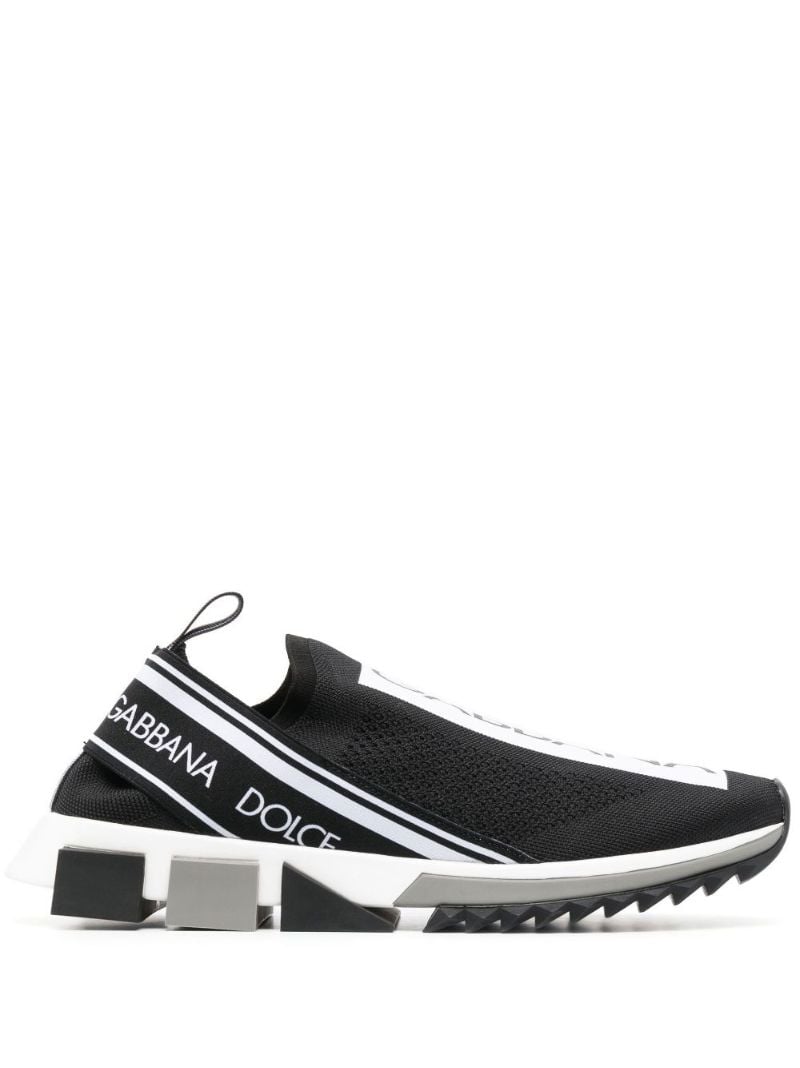 Black Sorrento Logo Sneakers