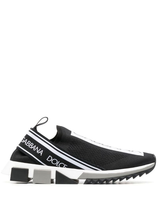 Black Sorrento Logo Sneakers