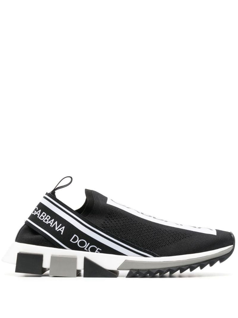 Black Sorrento Logo Sneakers