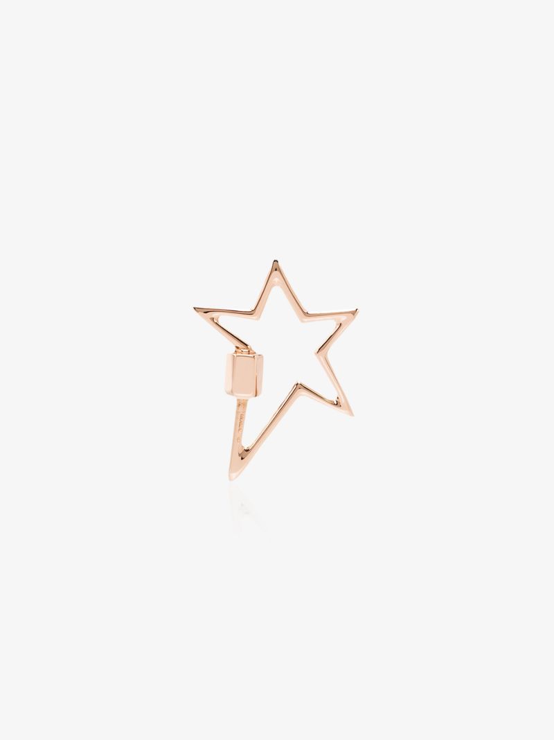 14k Rose Gold Regular Star Lock Charm