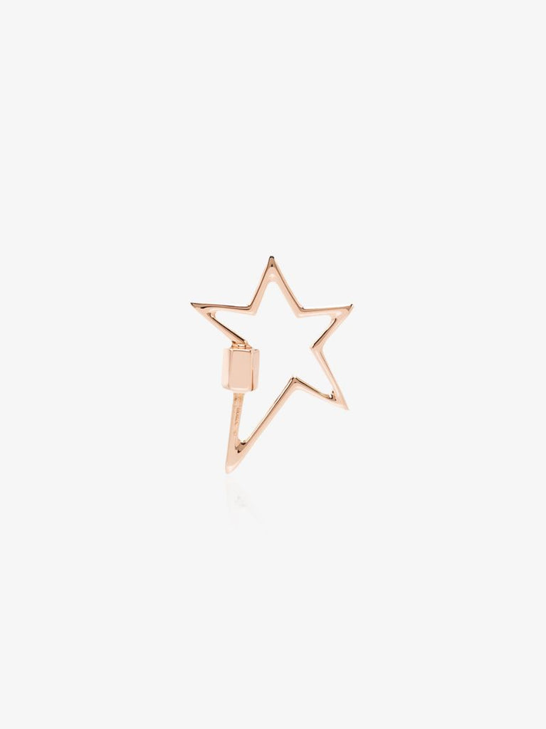 14k Rose Gold Regular Star Lock Charm
